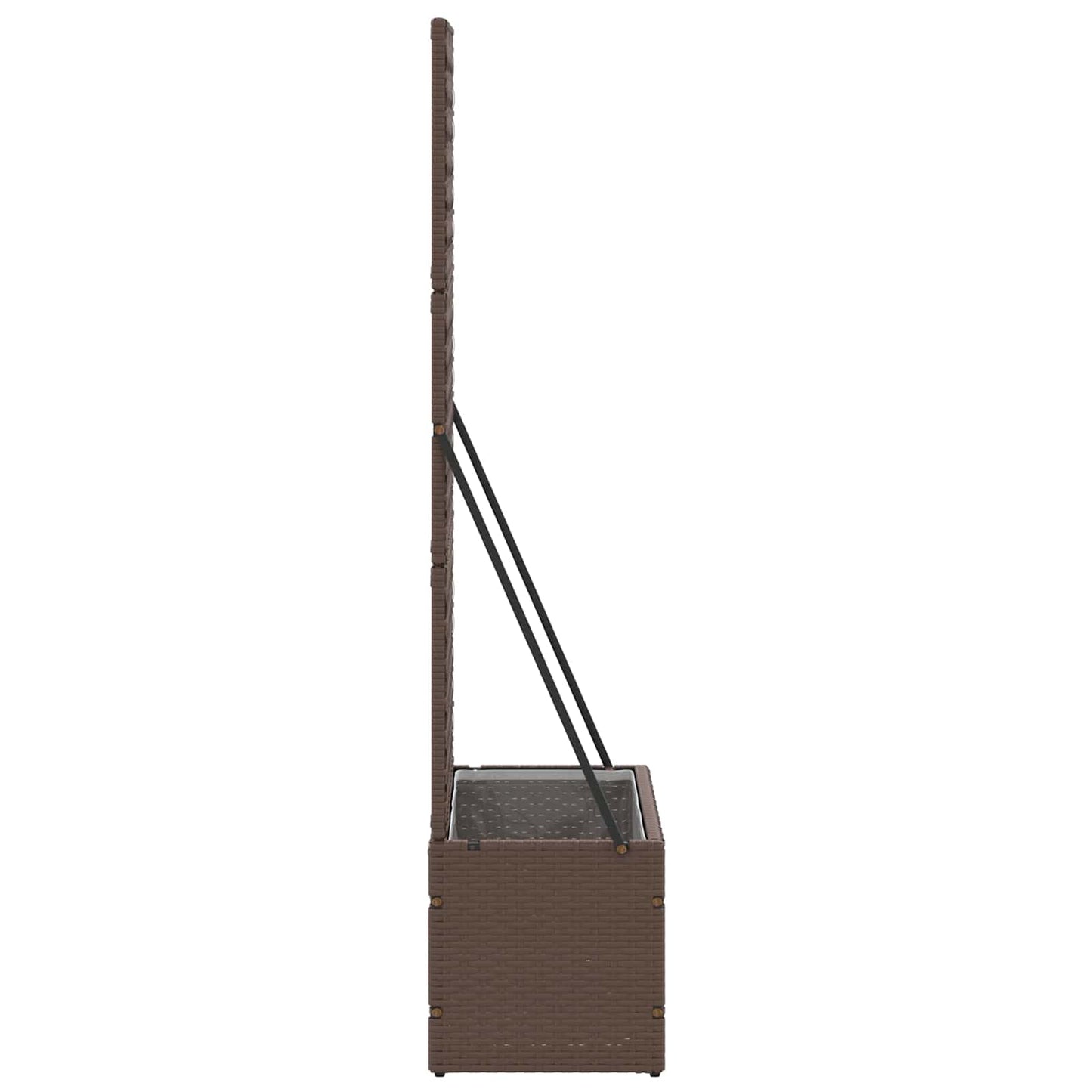 Hage Espalier Planter Brun 70 x 30 x 135 cm Metall