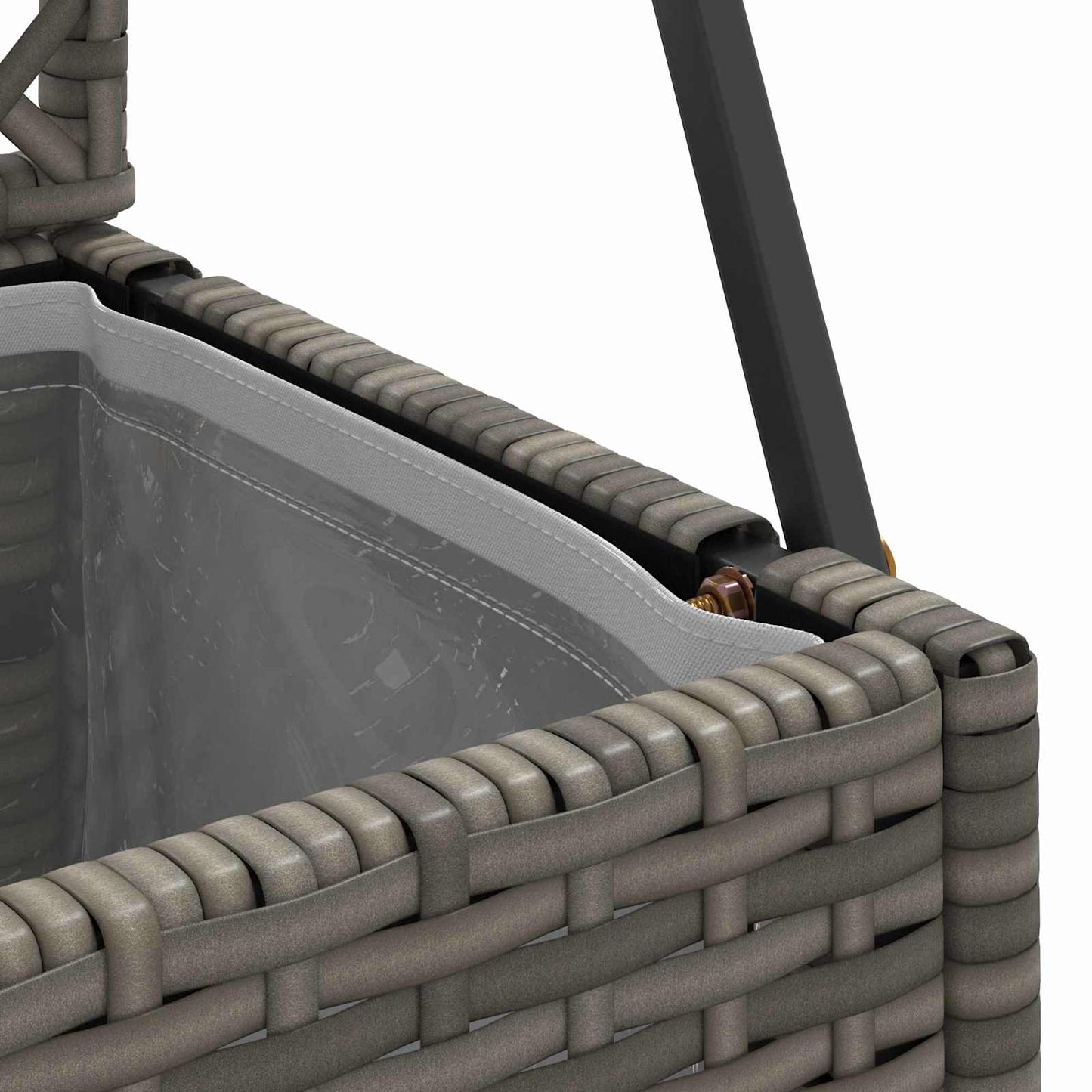 Hage Espalier Planter Grå 105 x 30 x 170 cm Metall