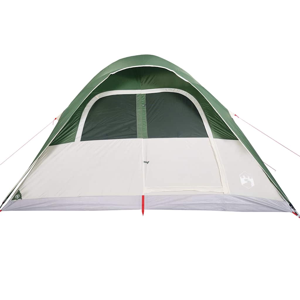Kuppeltelt for camping 6 personer grønn vanntett