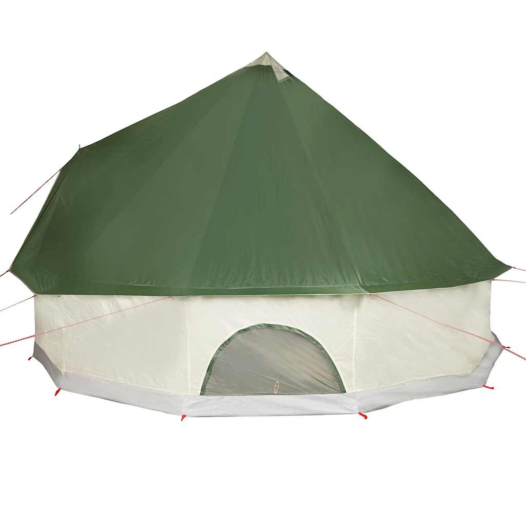Tipi-telt for camping 6 personer grønn vanntett