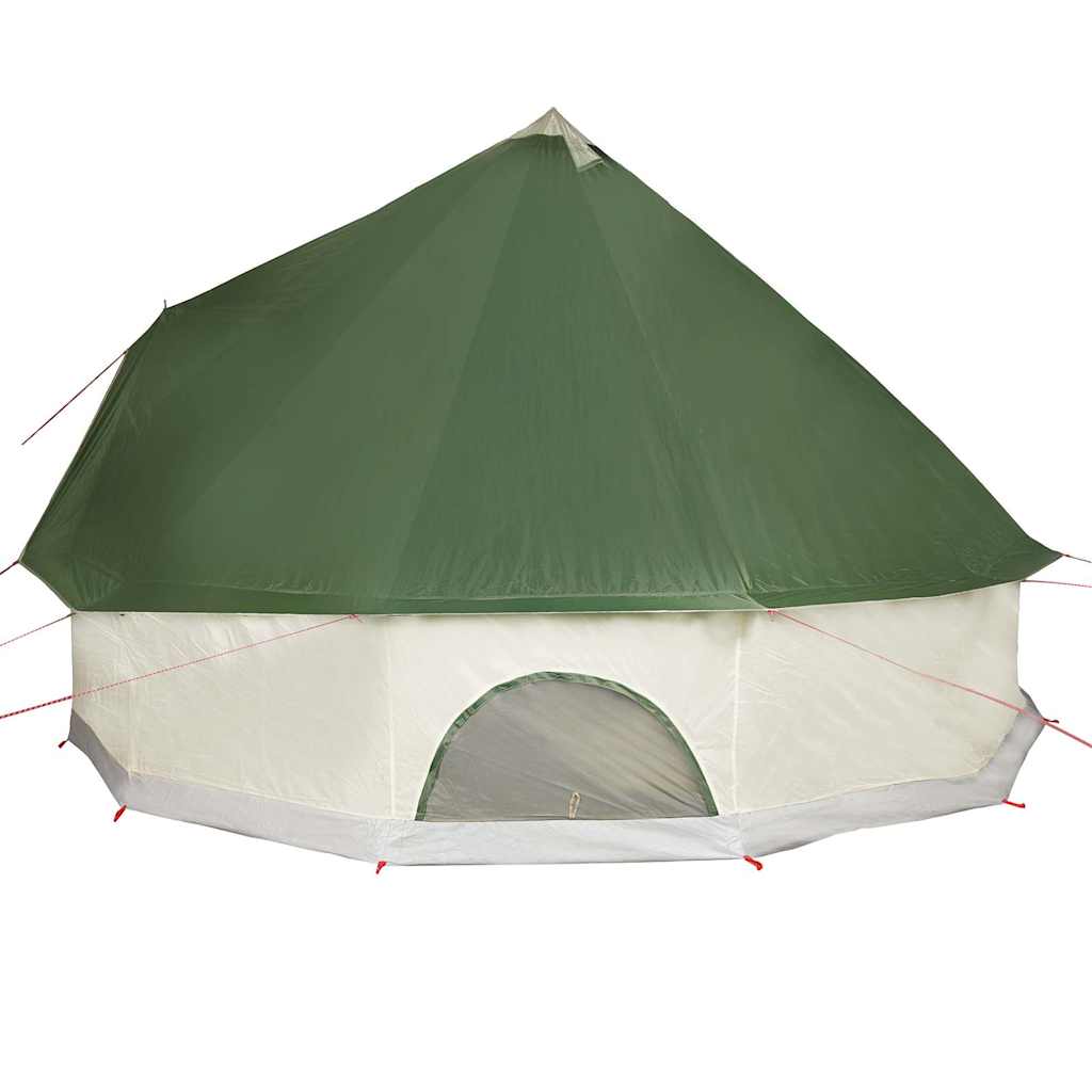 Tipi-telt for camping 8 personer grønn vanntett
