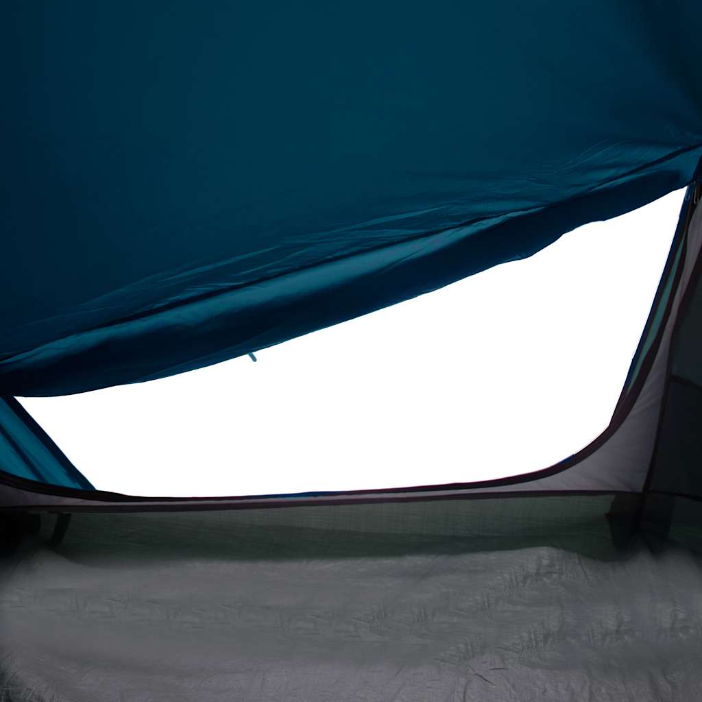 Tunneltelt for camping 1 person blå vanntett