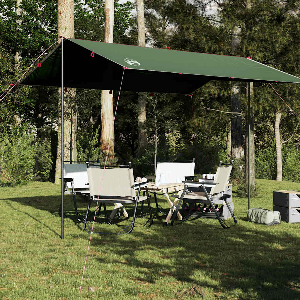 Campingpresenning grønn 360x294 cm vanntett