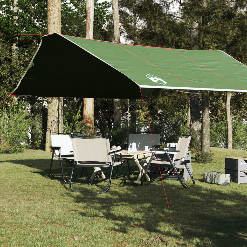 Campingpresenning grønn 420x440 cm vanntett