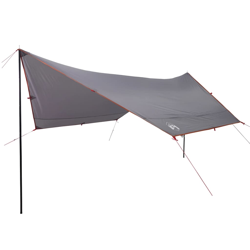 Campingpresenning grå og oransje 430x380x210 cm vanntett