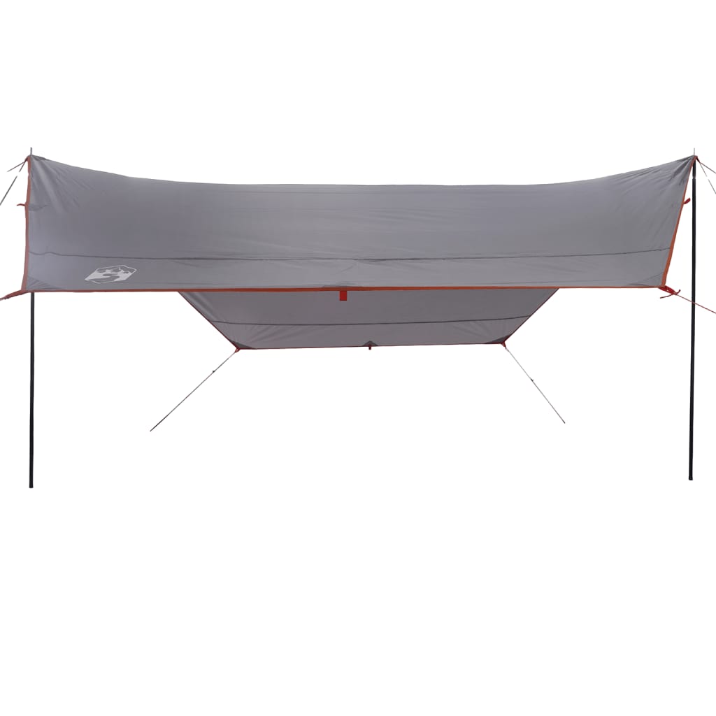 Campingpresenning grå og oransje 430x380x210 cm vanntett