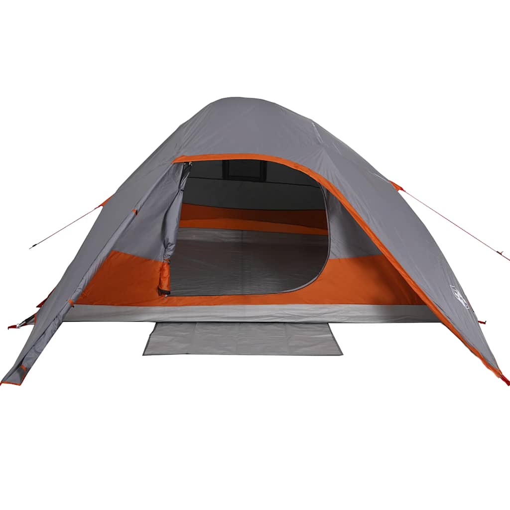 Kuppeltelt for camping 4 personer grå vanntett