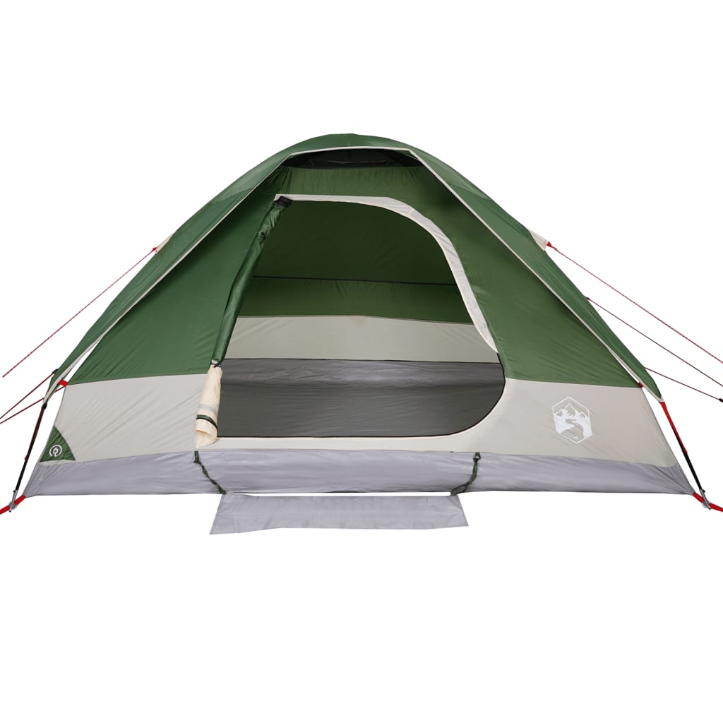 Kuppeltelt for camping 4 personer grønn vanntett