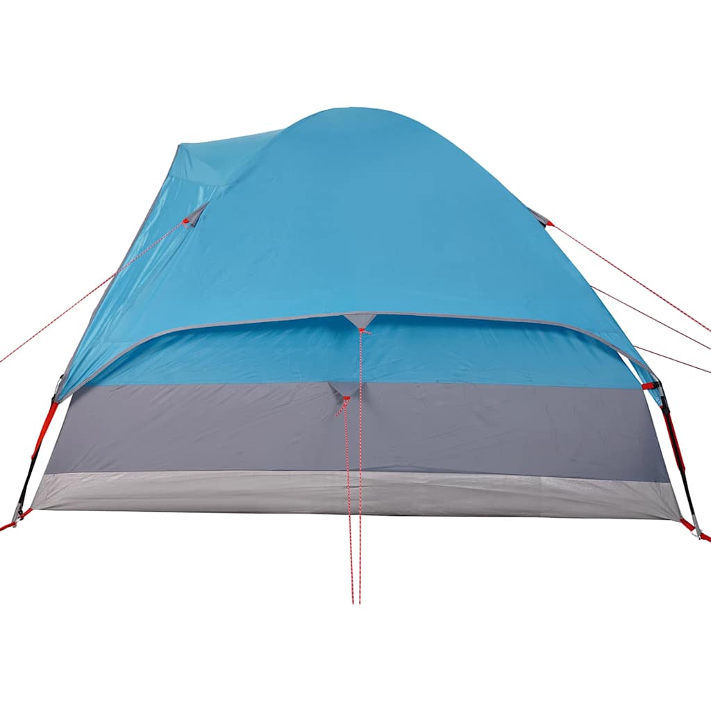 Kuppeltelt for camping 6 personer blå vanntett