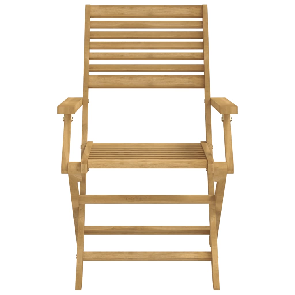 Sammenleggbare hagestoler 2 stk 54,5x61,5x86,5 cm heltre akasie
