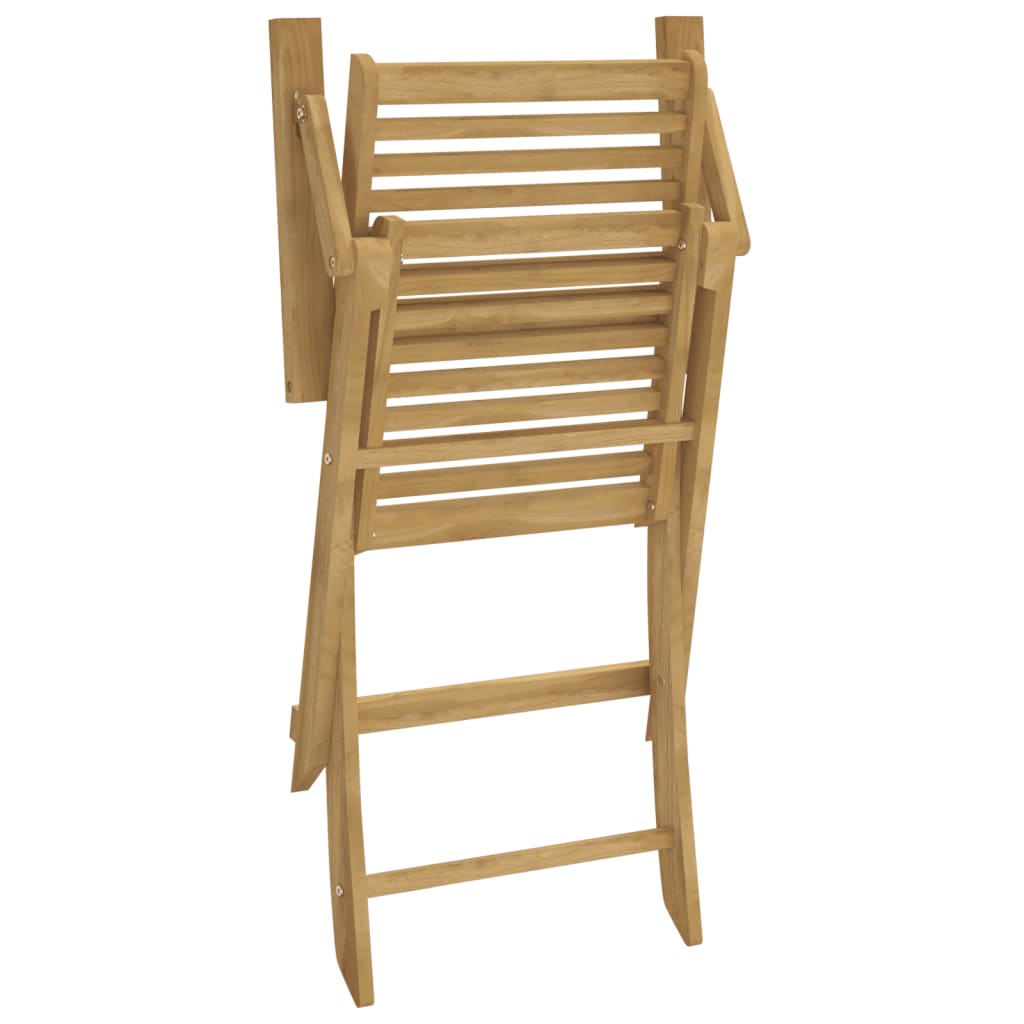 Sammenleggbare hagestoler 2 stk 54,5x61,5x86,5 cm heltre akasie