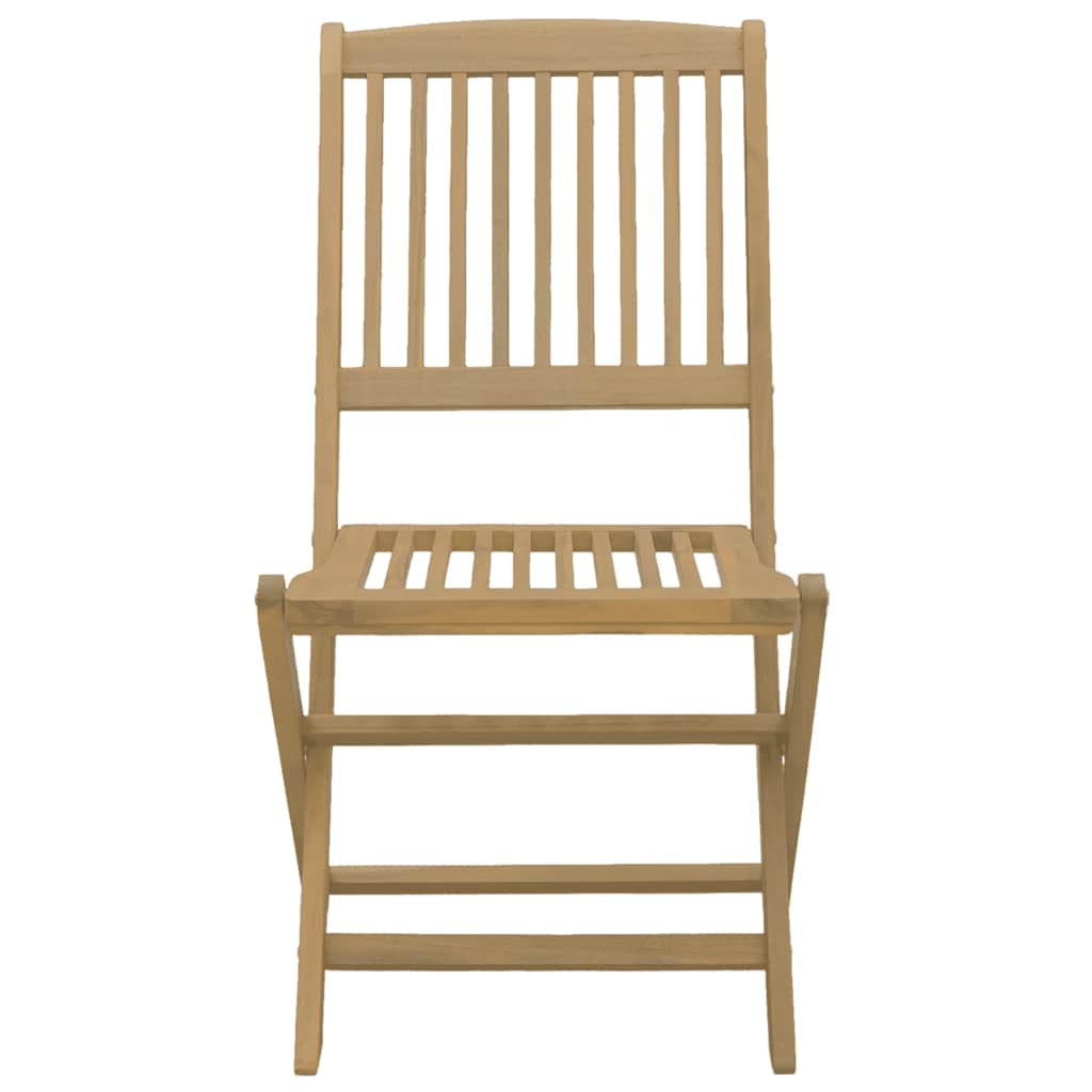 Sammenleggbare hagestoler 4 stk 44x50x88 cm heltre akasie