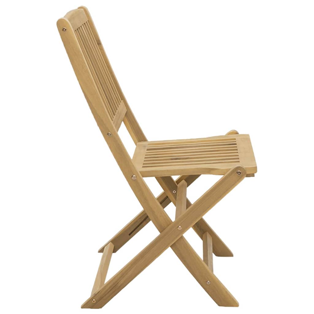 Sammenleggbare hagestoler 4 stk 44x50x88 cm heltre akasie