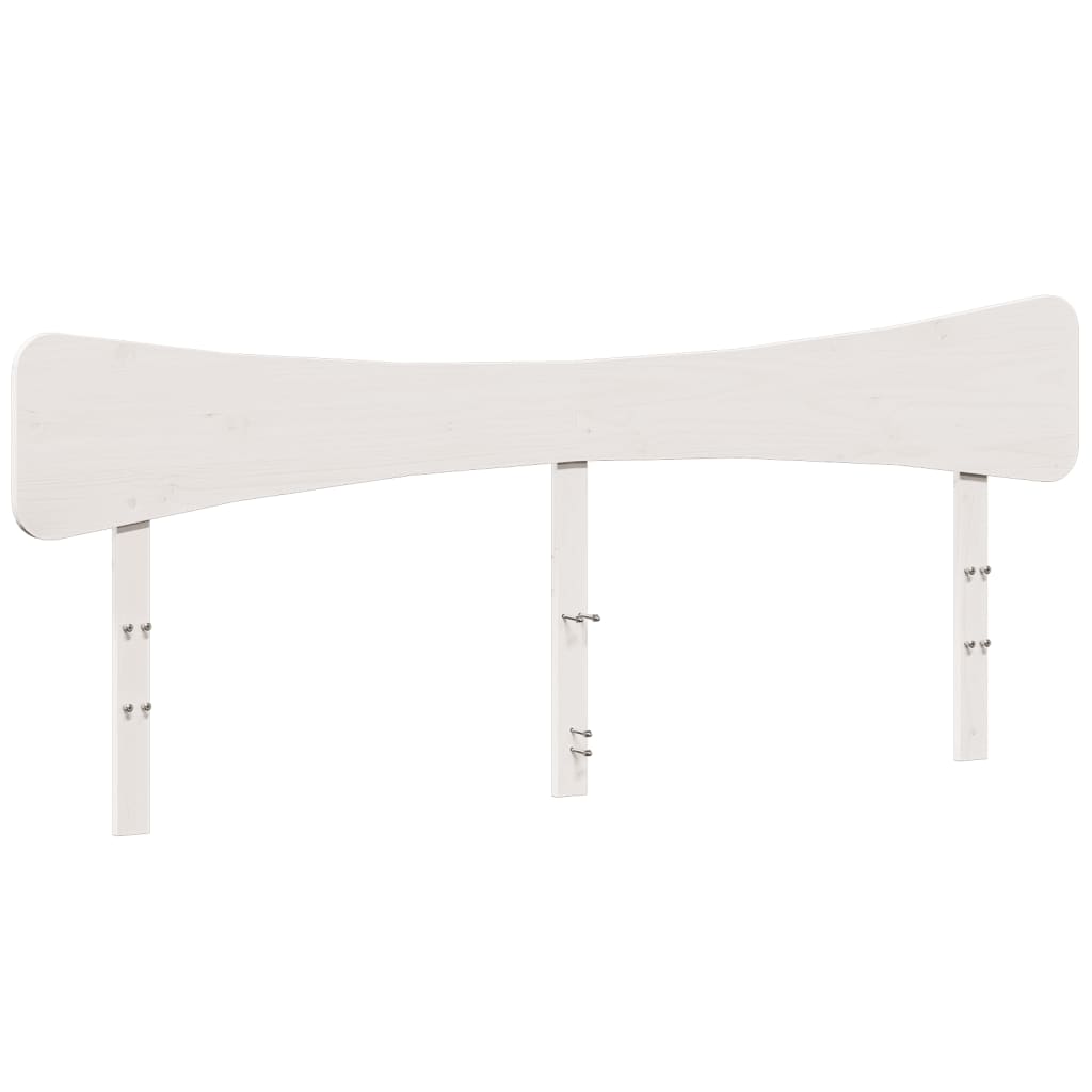 Hodegavl hvit 200 cm heltre furu