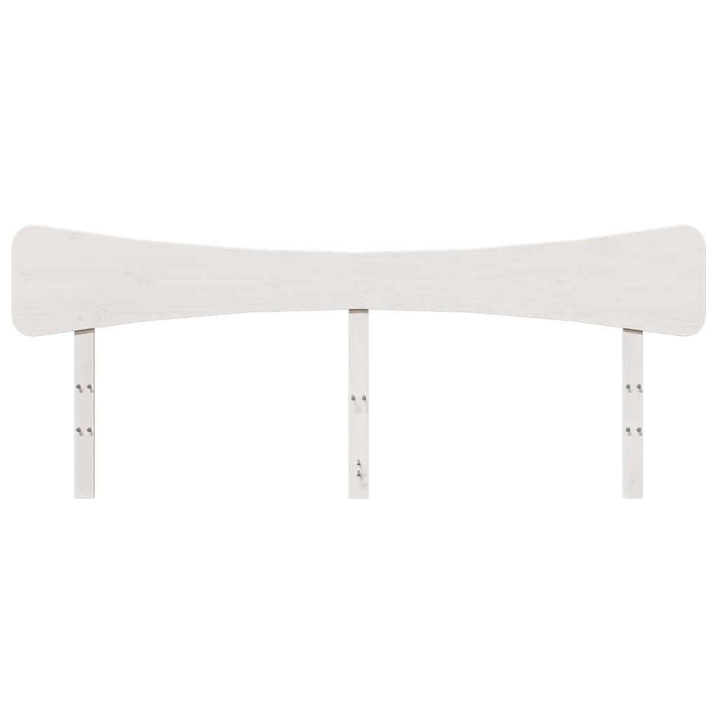 Hodegavl hvit 200 cm heltre furu