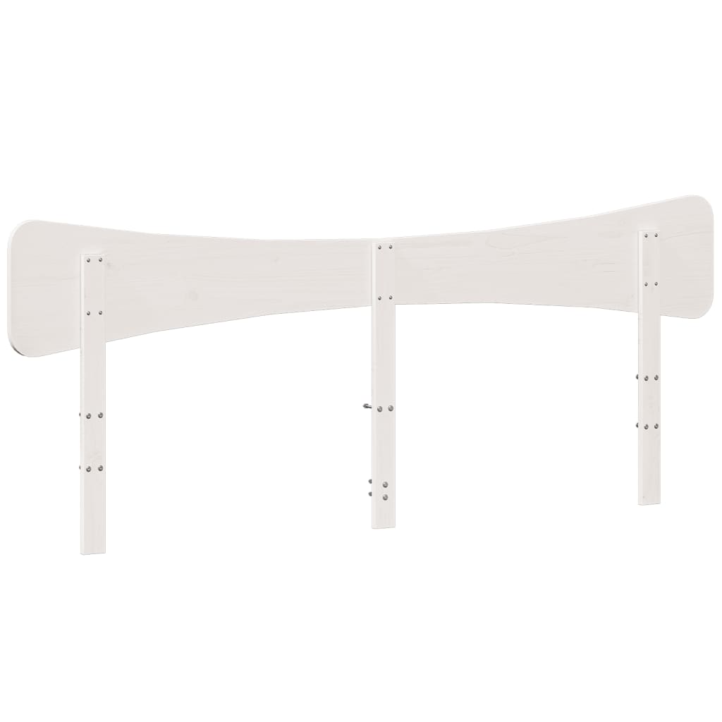 Hodegavl hvit 200 cm heltre furu
