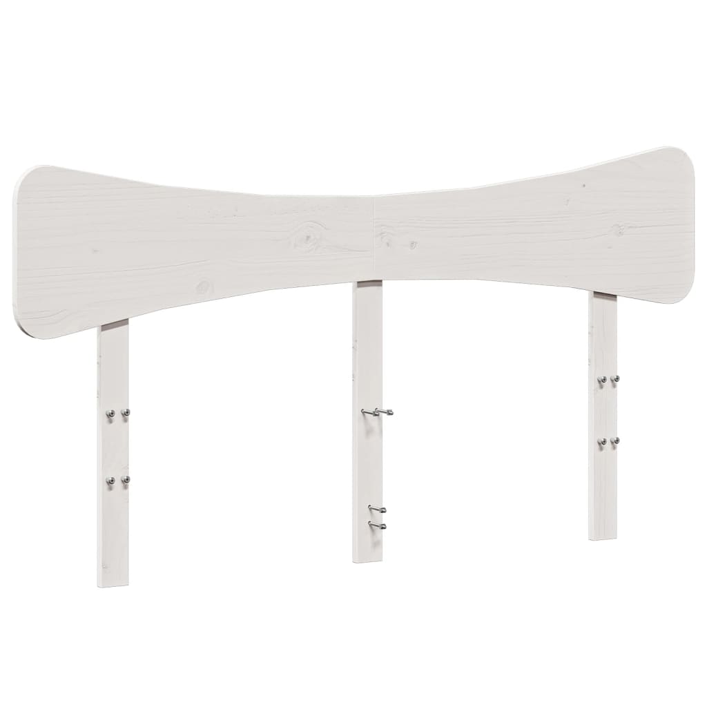 Hodegavl hvit 160 cm heltre furu