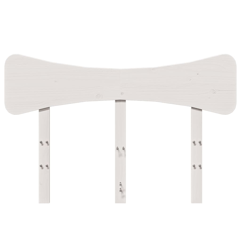 Hodegavl hvit 120 cm heltre furu