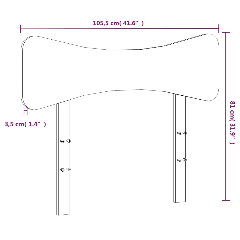Hodegavl voksbrun 100 cm heltre furu
