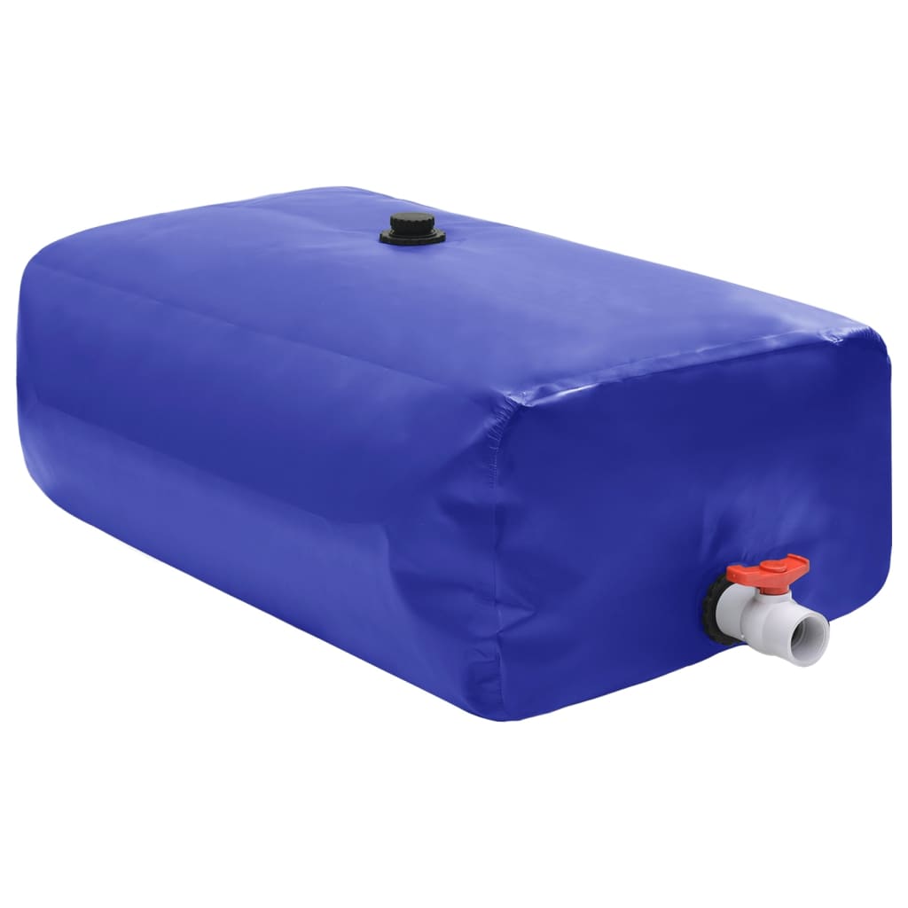 Vanntank med kran sammenleggbar 360 L PVC vidaXL