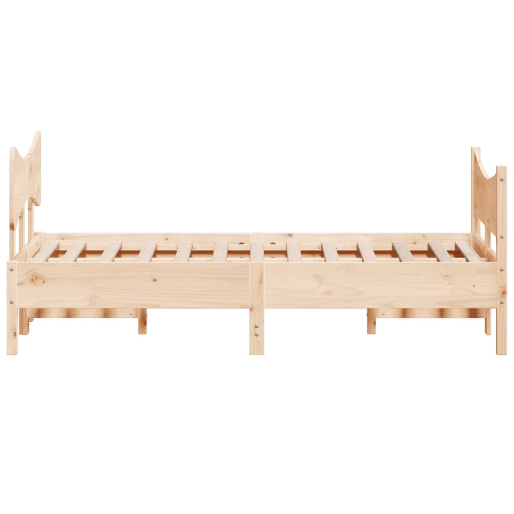 Sengeramme uten madrass 120x190 cm heltre furu