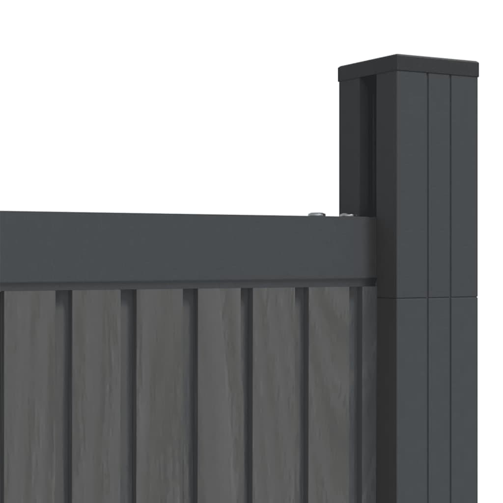 Gjerdepanel WPC grå 173x186 cm
