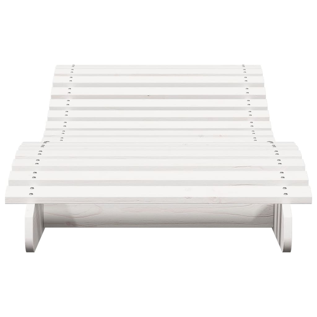 Solseng hvit 205x70x31,5 cm heltre furu