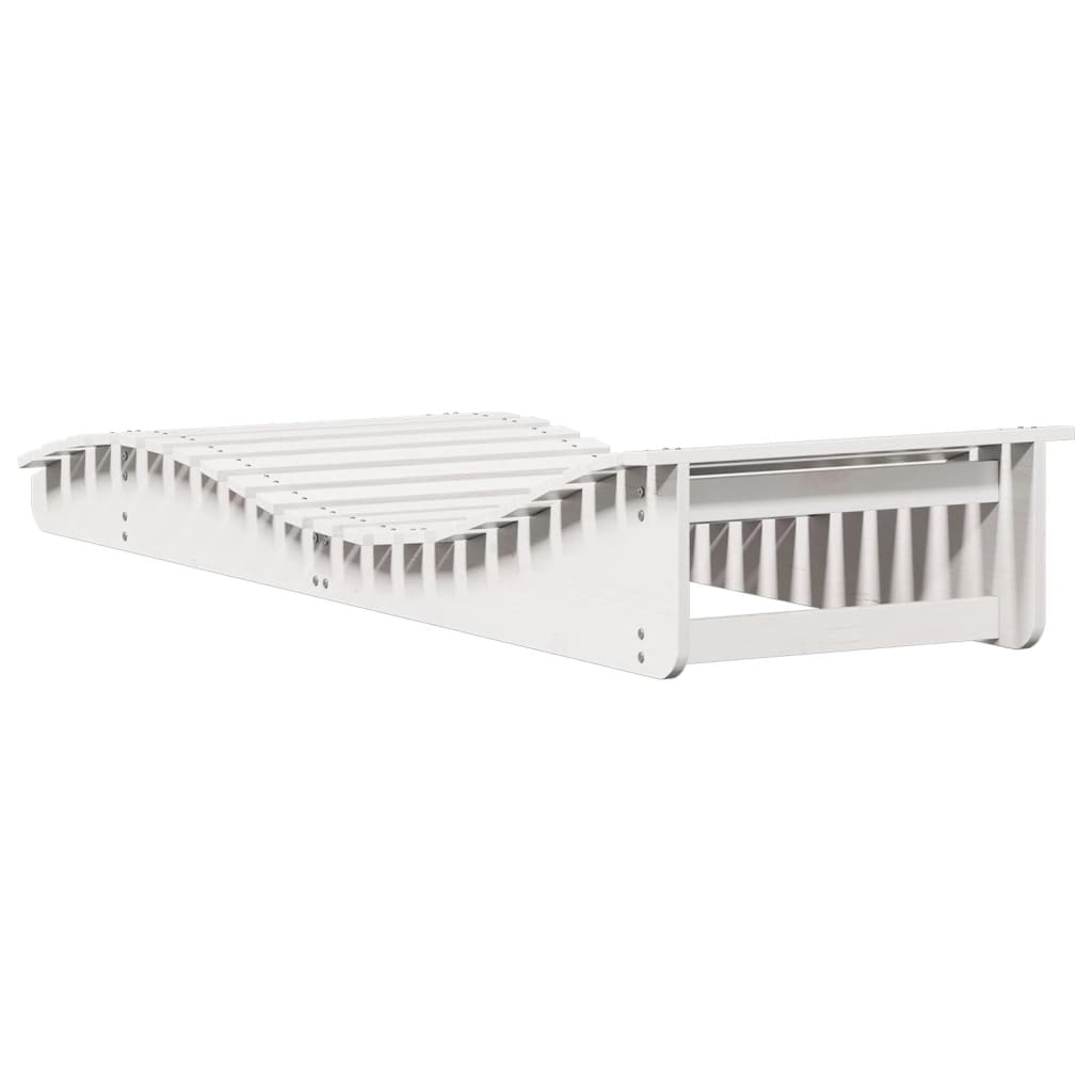 Solseng hvit 205x70x31,5 cm heltre furu