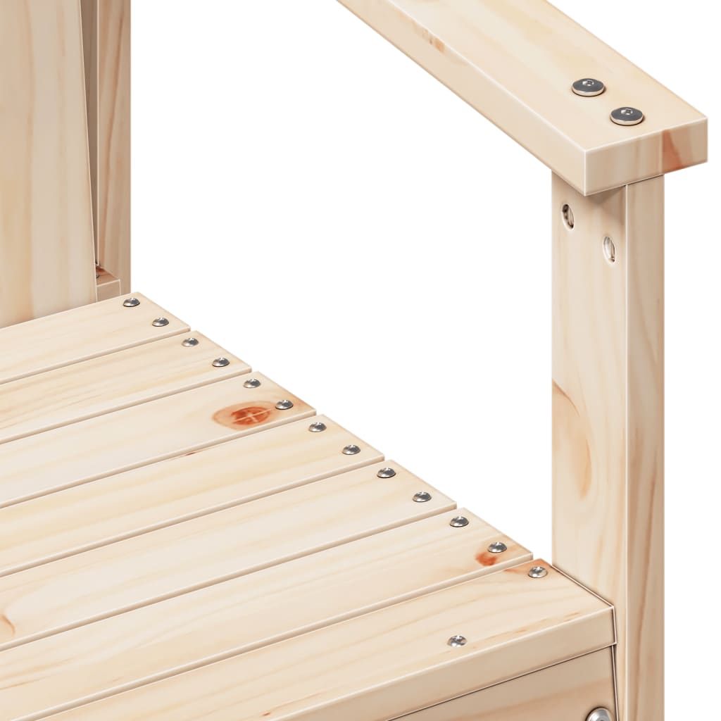 Hagestol 62x56x77 cm heltre furu