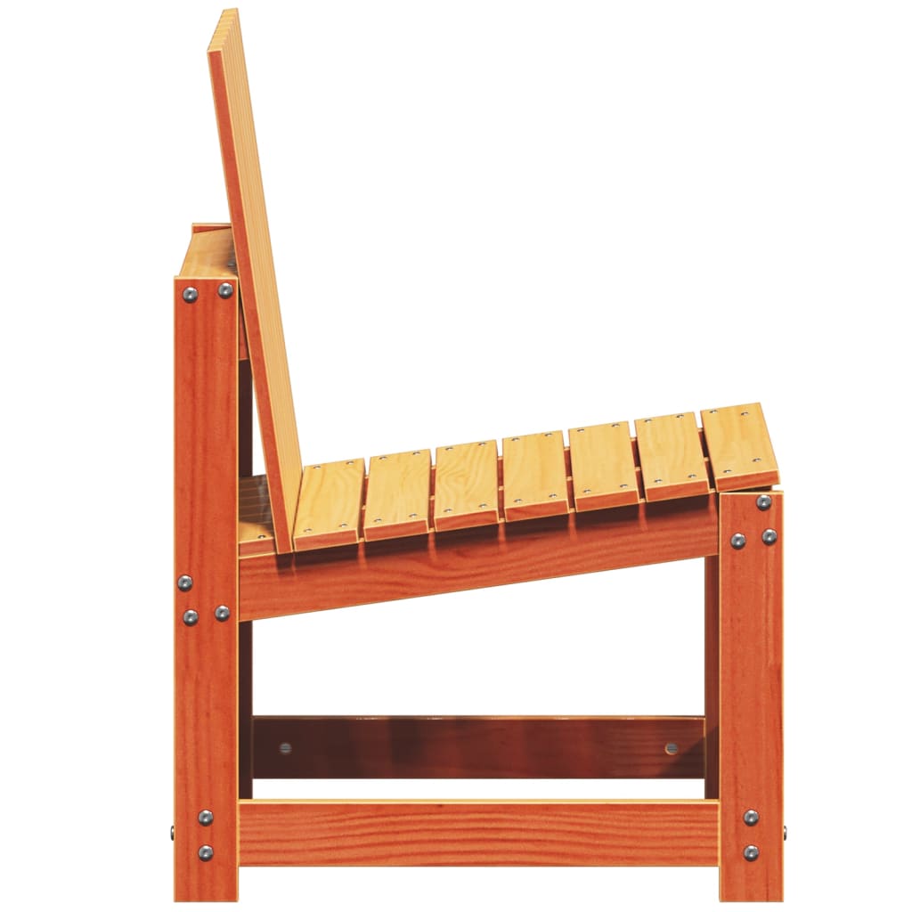 Hagestol voksbrun 50,5x55x77 cm heltre furu