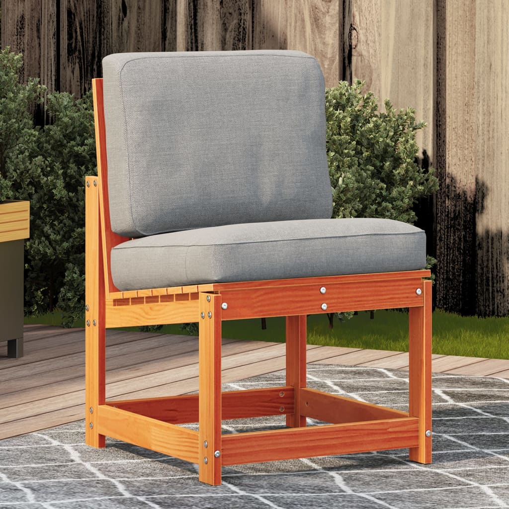 Hagestol voksbrun 50,5x55x77 cm heltre furu