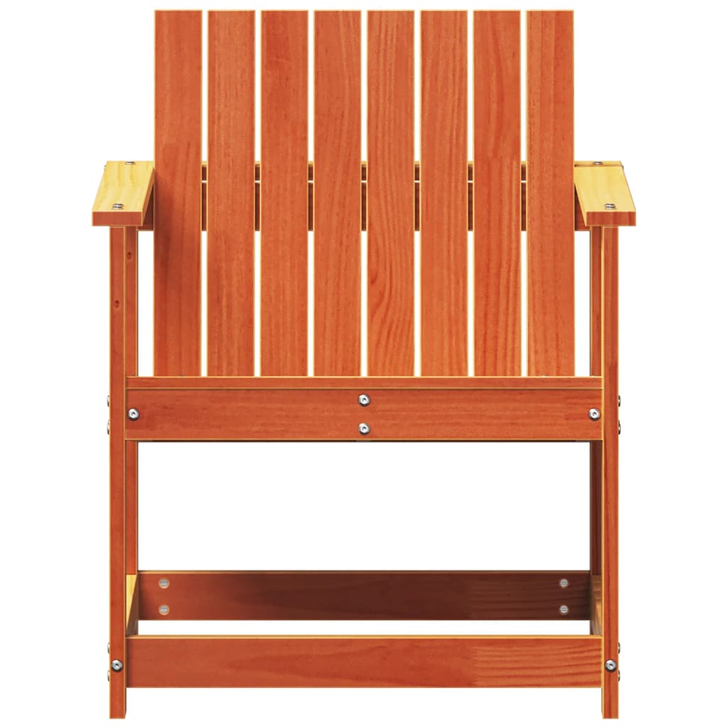 Hagestol voksbrun 62x56x77 cm heltre furu