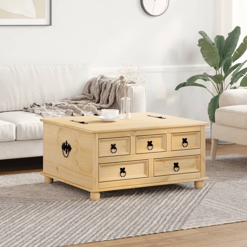 Oppbevaringsboks Corona 90x78x45 cm heltre furu
