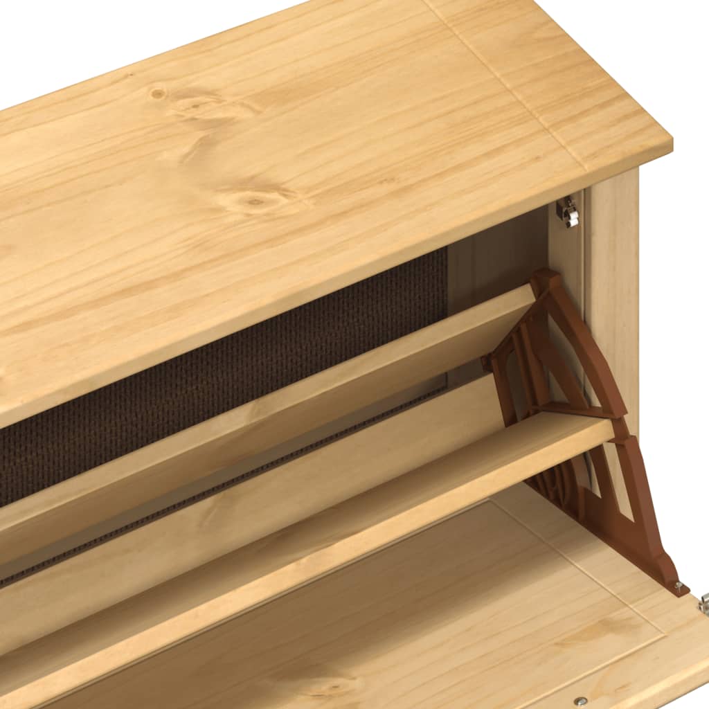 Skoskap Corona 99x32x124,5 cm heltre furu