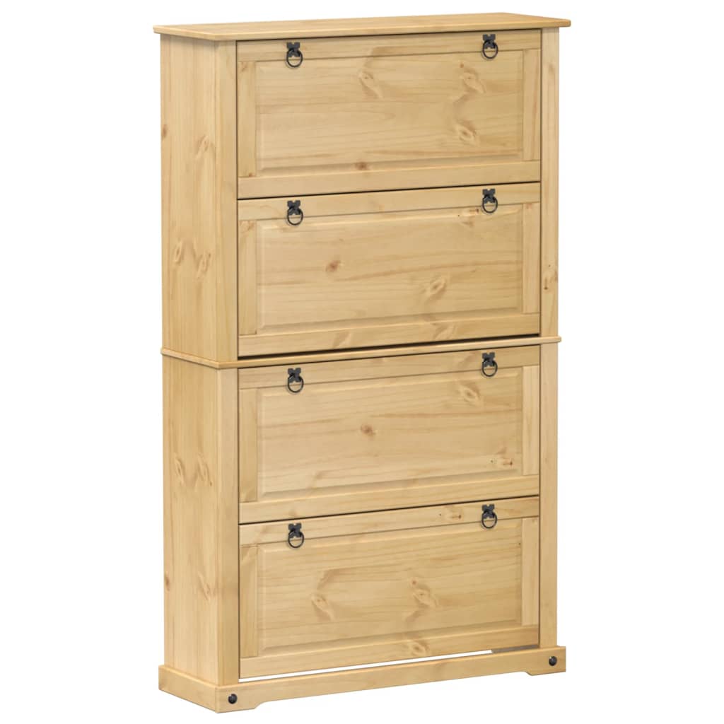 Skoskap Corona 99x32x163,5 cm heltre furu