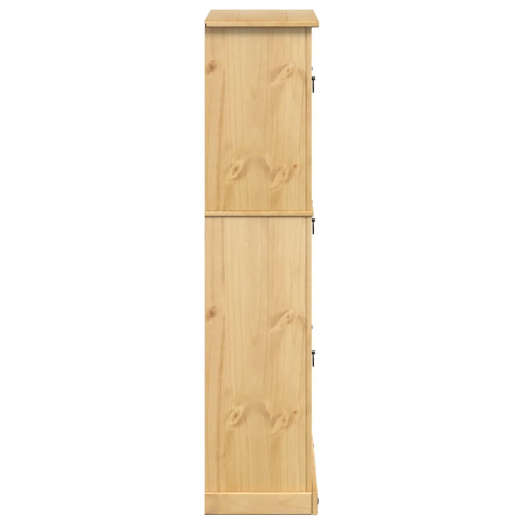 Skoskap Corona 99x32x138 cm heltre furu