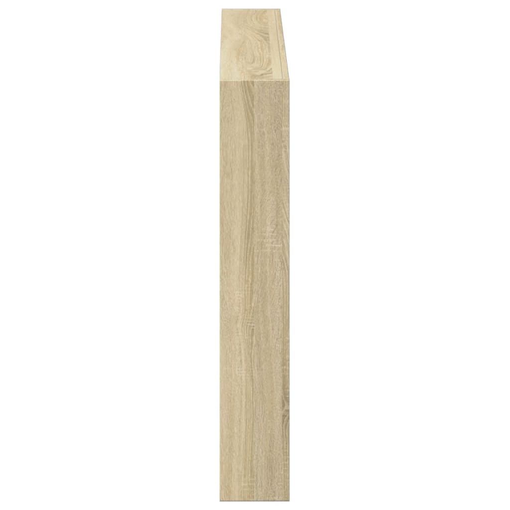 Hodegavl skap med LED sonoma eik 100x17x102 cm
