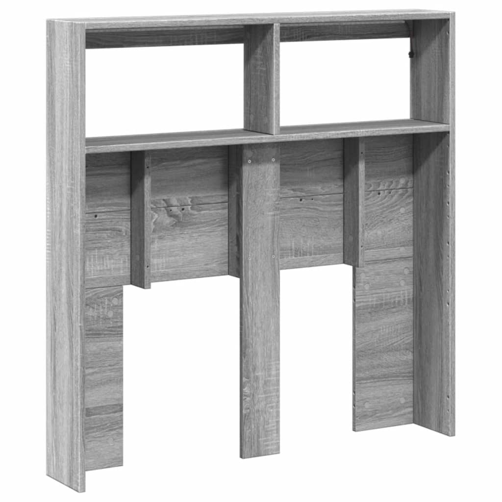 Hodegavl skap med LED grå sonoma 100x17x102 cm