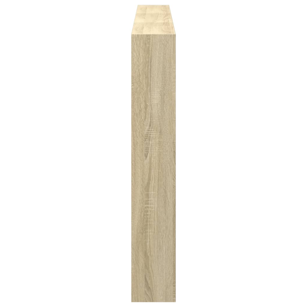 Hodegavl skap med LED sonoma eik 180x17x102 cm
