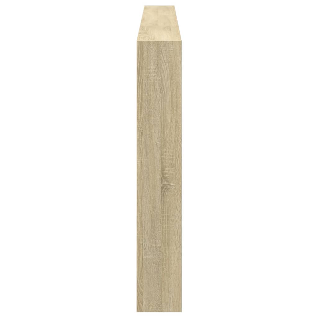 Hodegavl skap med LED sonoma eik 220x17x102 cm