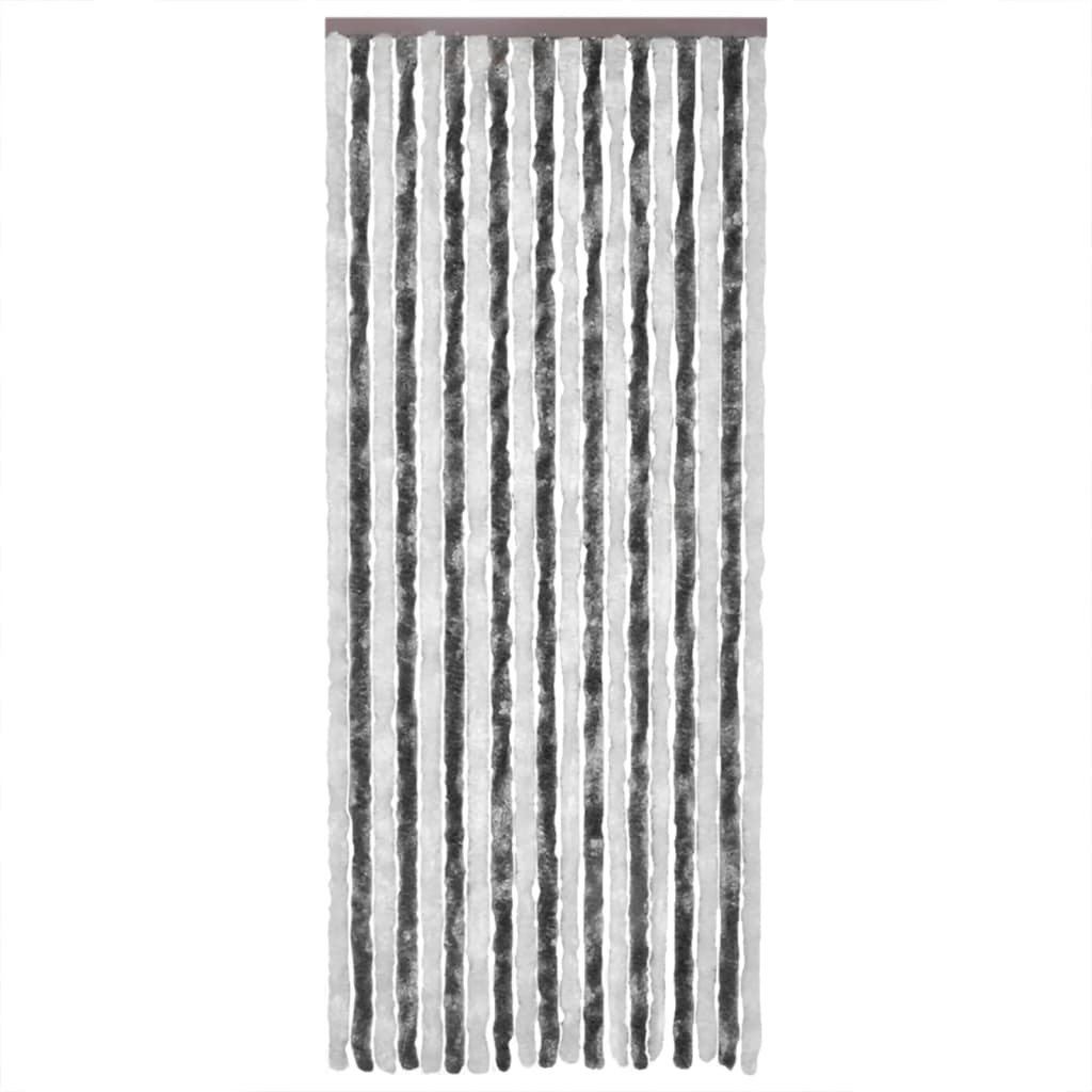 Fluegardin grå og hvit 100x230 cm chenille