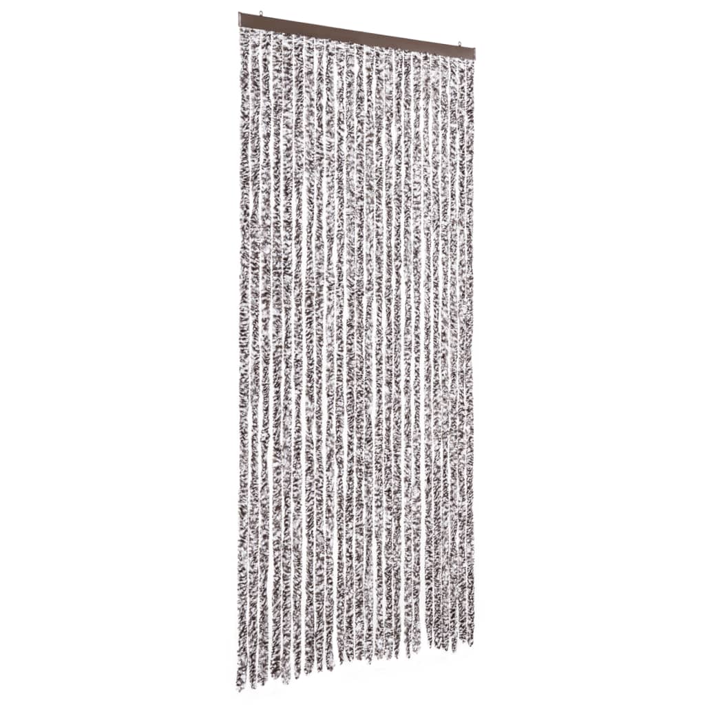 Fluegardin brun og beige 100x200 cm chenille
