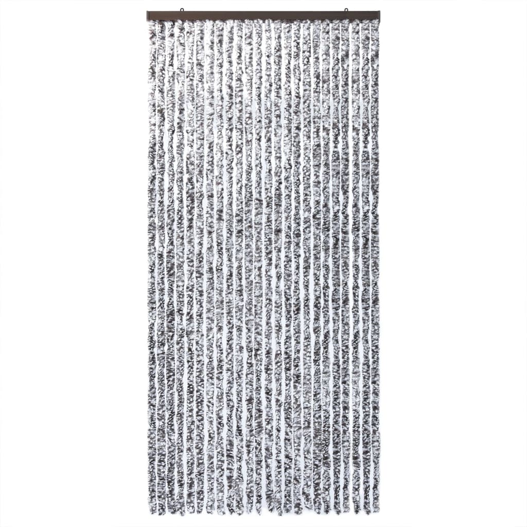 Fluegardin brun og beige 100x230 cm chenille