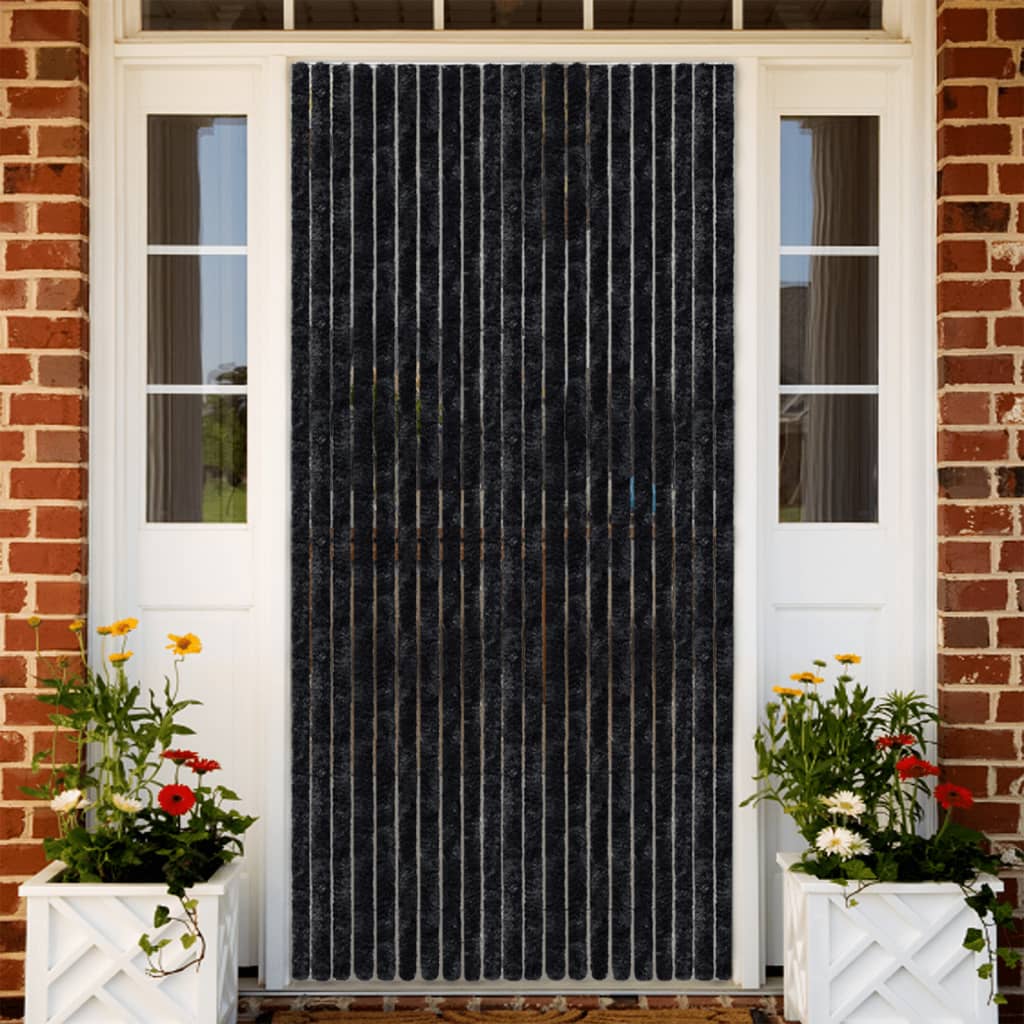 Fluegardin antrasitt 100x200 cm chenille