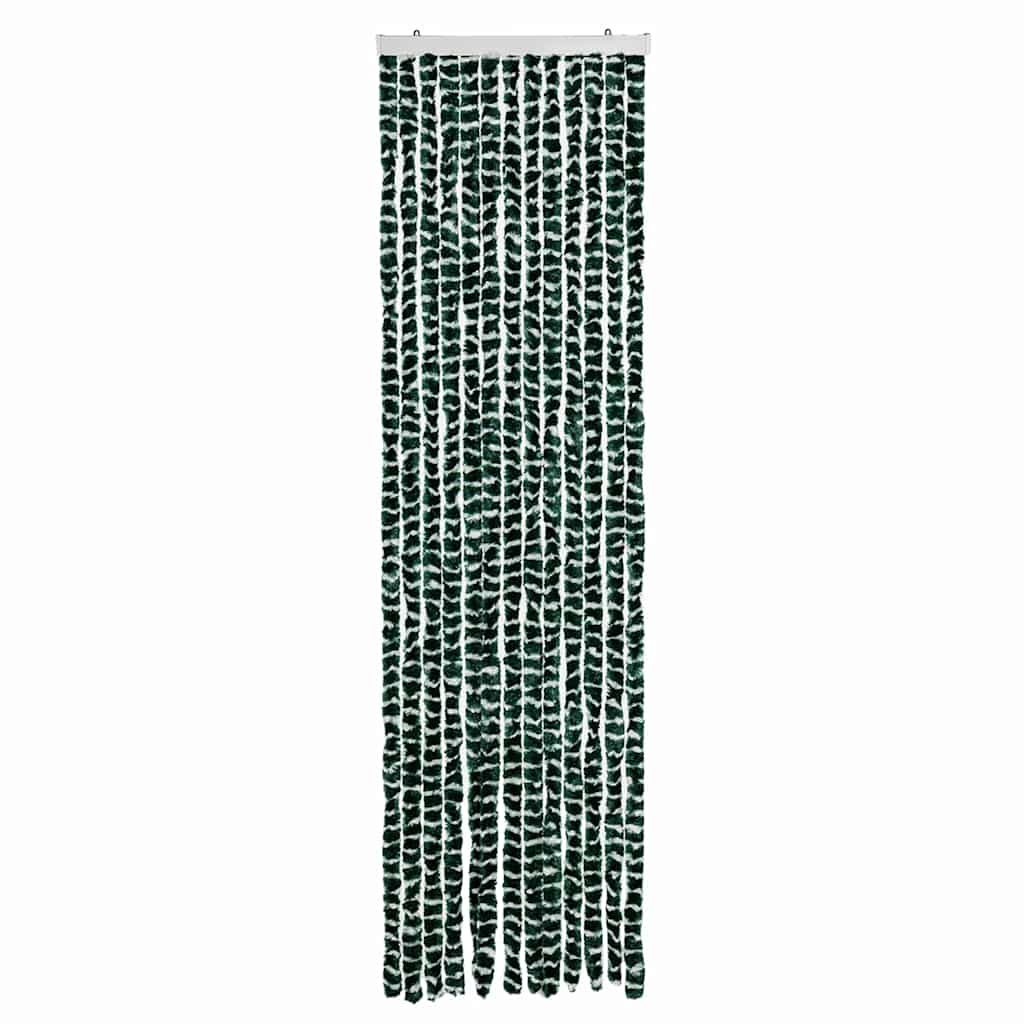 Fluegardin grønn og hvit 56x200 cm chenille