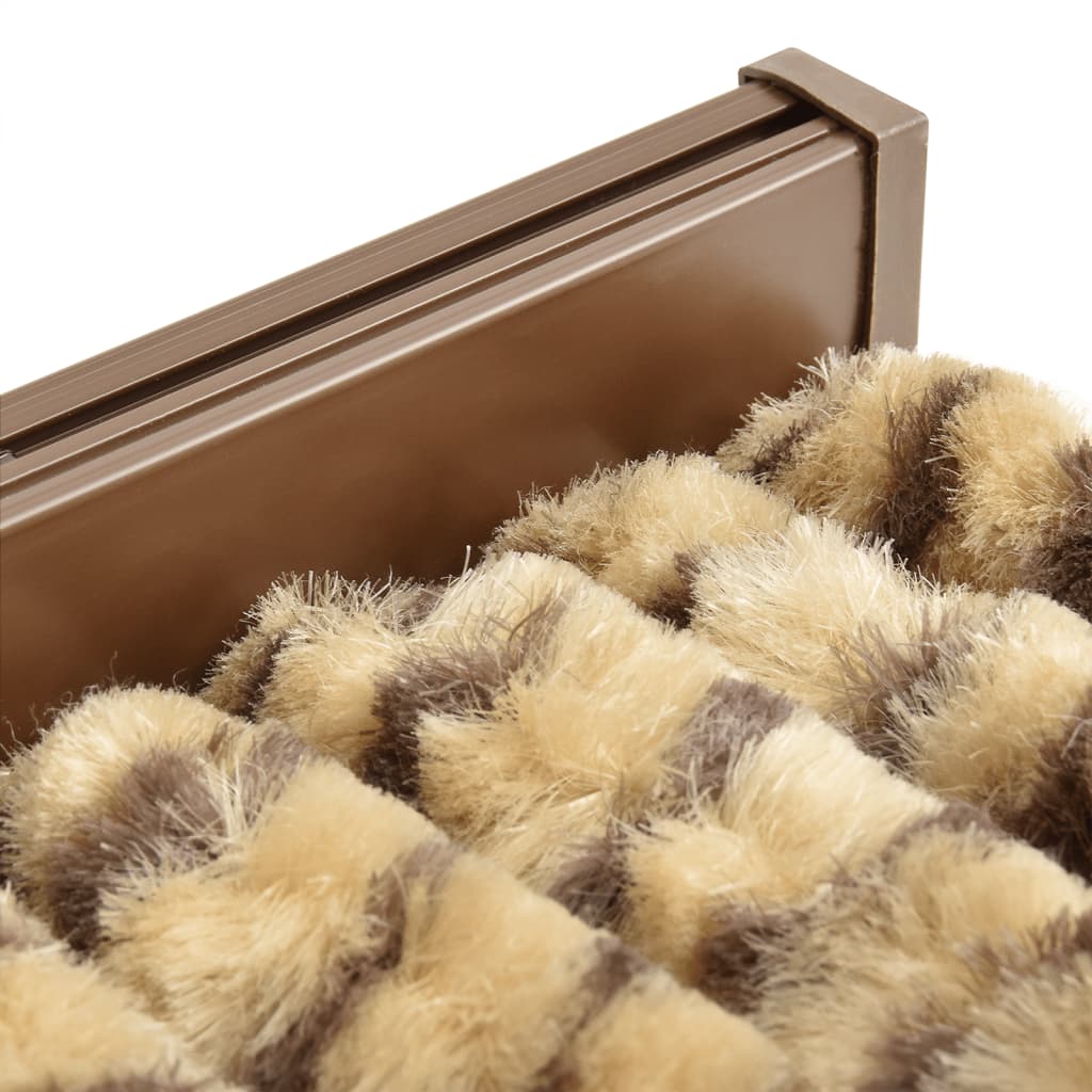 Fluegardin beige og brun 100x230 cm chenille