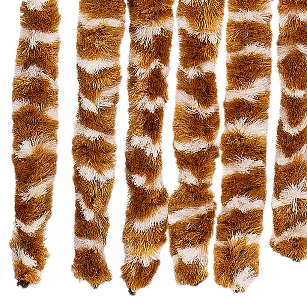 Fluegardin oker og hvit 90x200 cm chenille