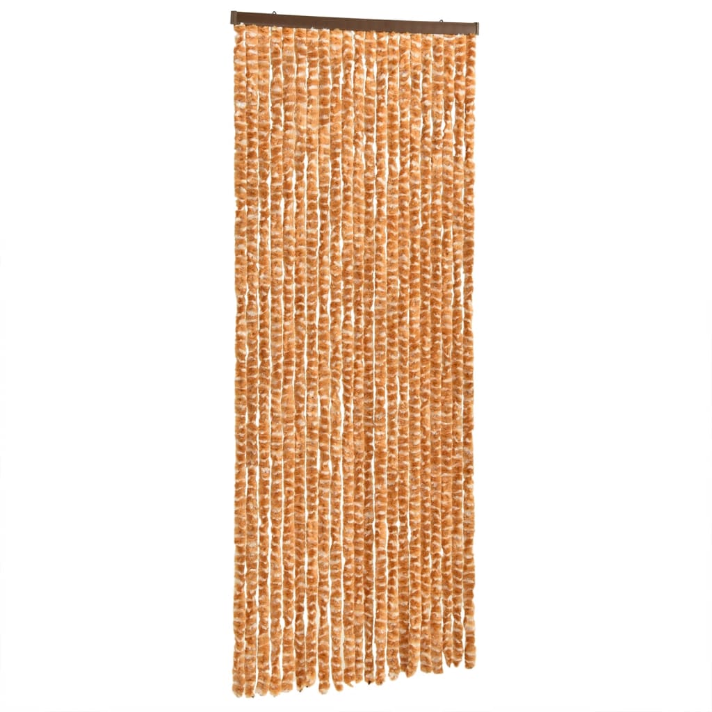 Fluegardin oker og hvit 100x230 cm chenille