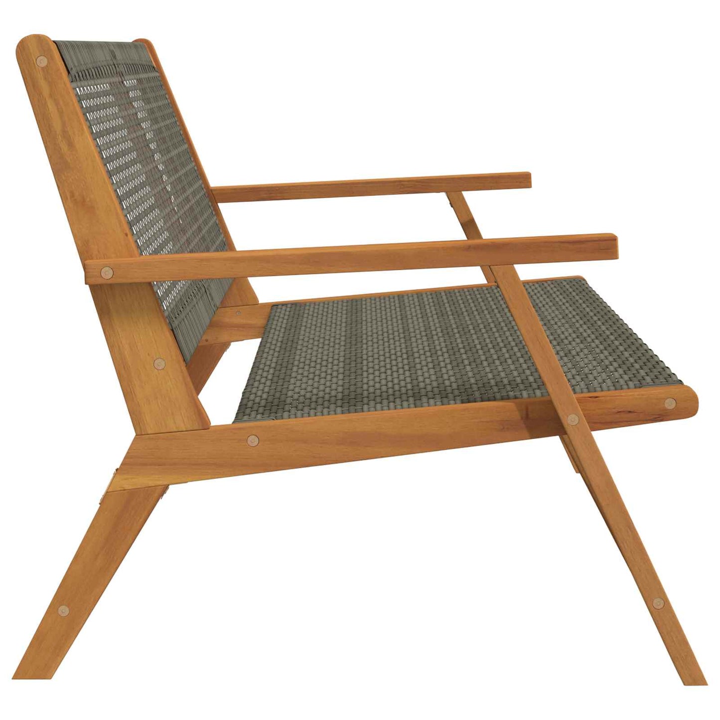 Hagemøbler Grå 122 x 78 x 73 cm Solid akasietre