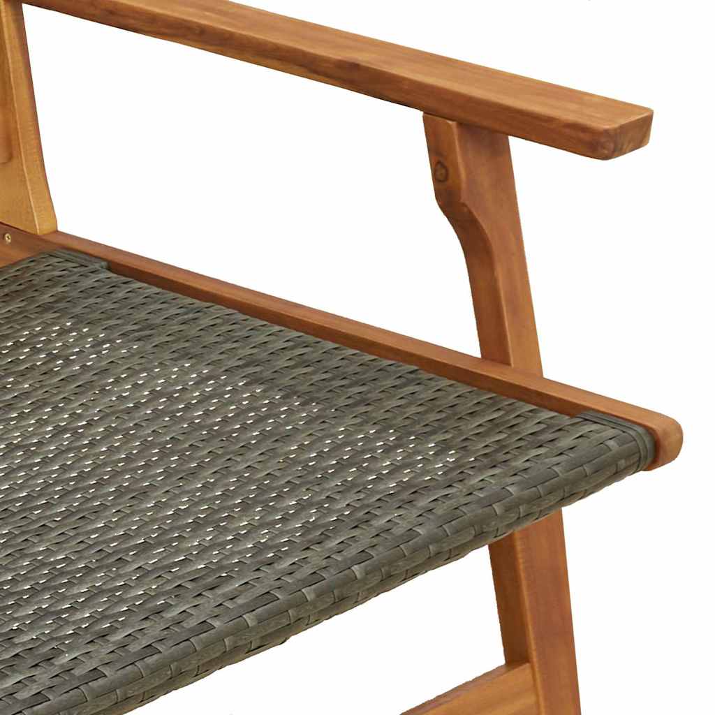 Hagemøbler 2 pcs Grå 67 x 78 x 73 cm Solid akasietre